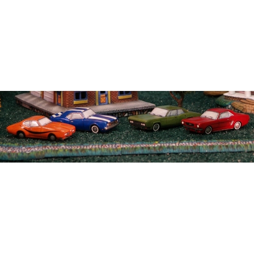 Plaster Molds - Set of 4 Muscle Cars
